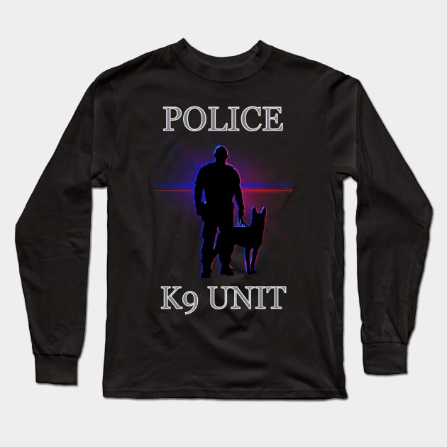 K9 front & back Long Sleeve T-Shirt by 752 Designs